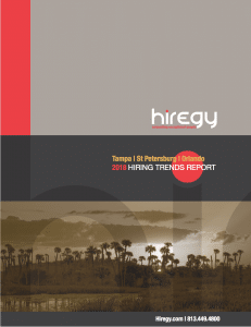 Cover of the 2018 Central Florida Hiring Trends Report