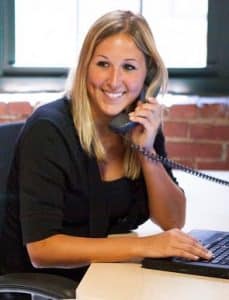 Picture of a woman talking on the phone