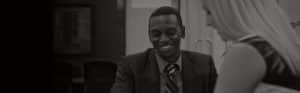 Smiling job applicant