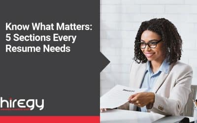 Know What Matters: 5 Sections Every Resume Needs
