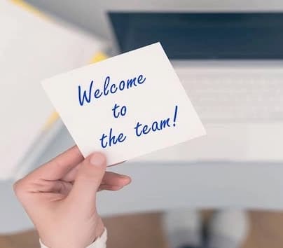 Welcome To The Team Note