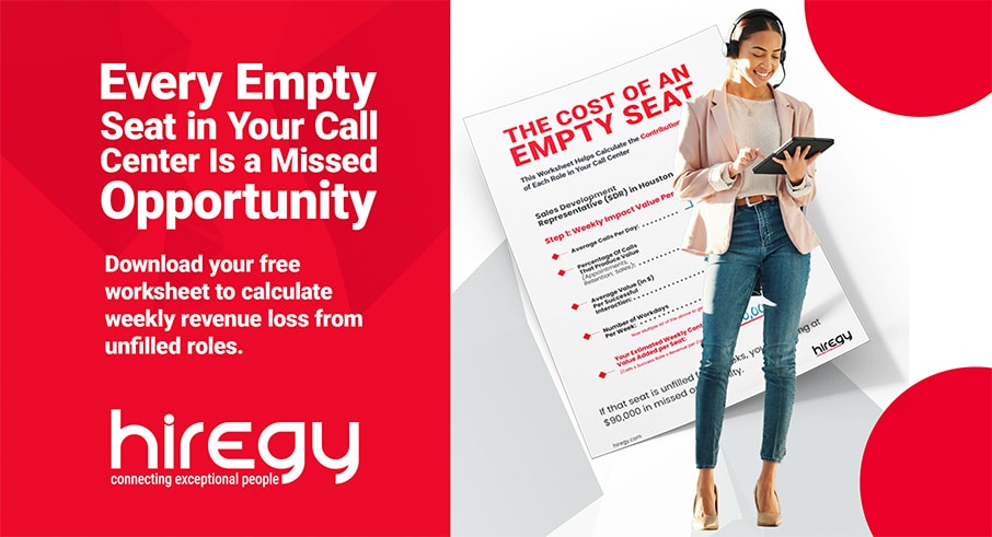 Hiregy The Cost of Empty Seats Worksheet